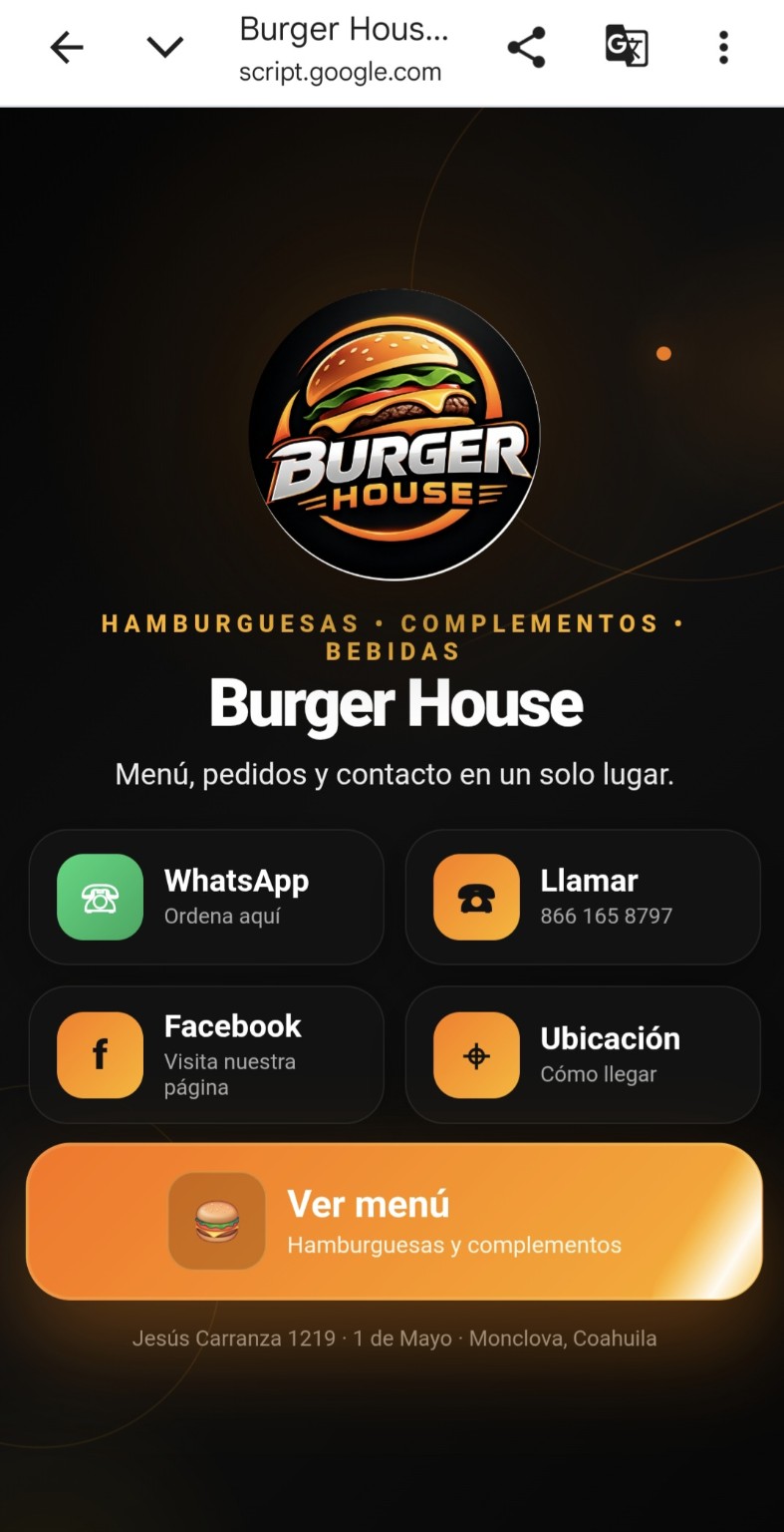 Portada digital de Burger House